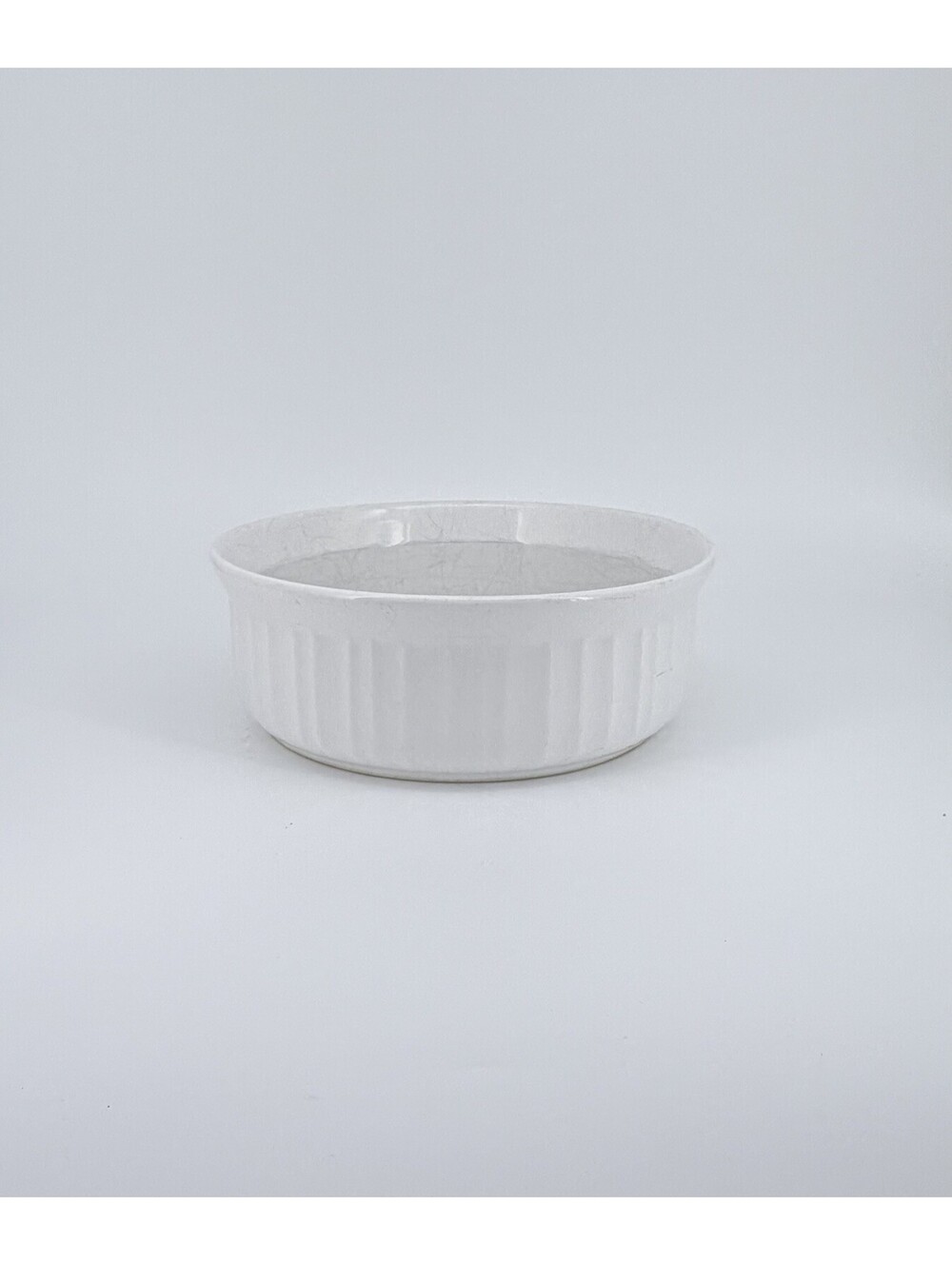 CorningWare Stoneware Ramekin Souffle Baking Dish French White